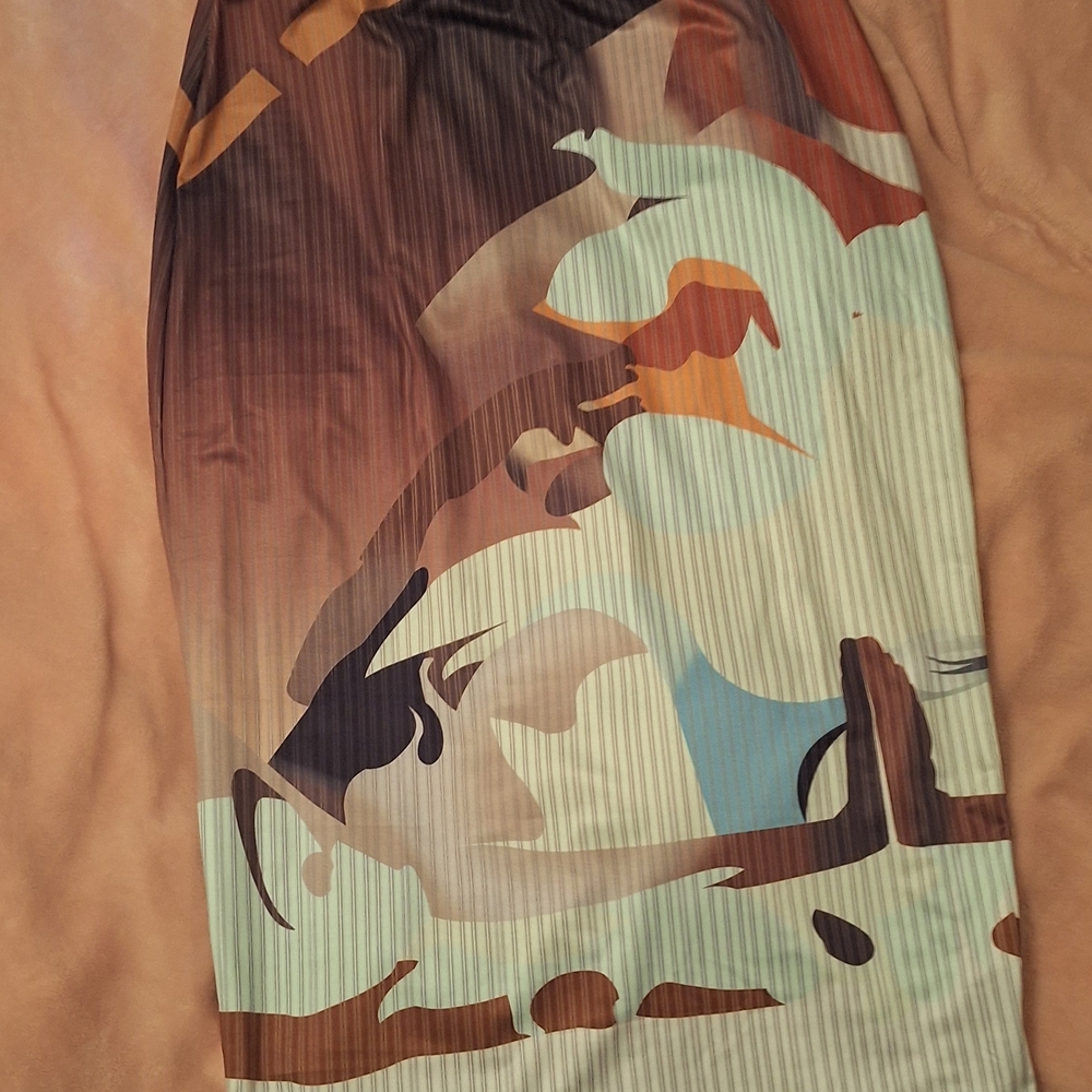 Abstract Patterned Skirt